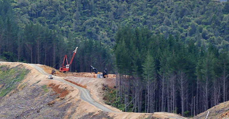 Tenco logging operation in New Zealand